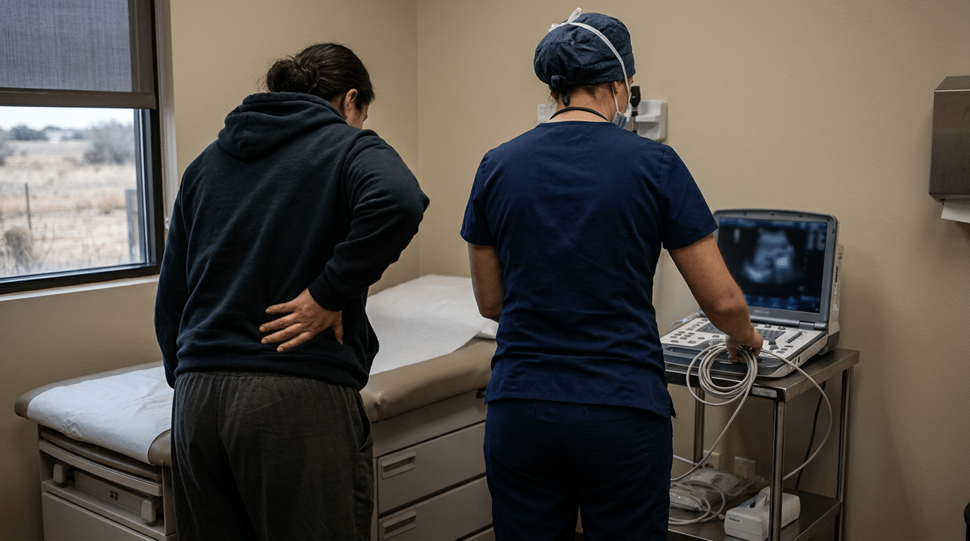 Suspected ectopic pregnancy emergency