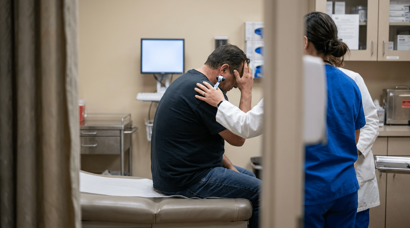 Head injury examination in child