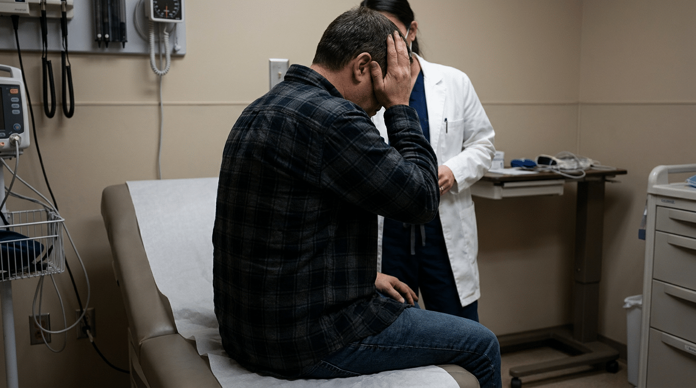 Head injury examination in child
