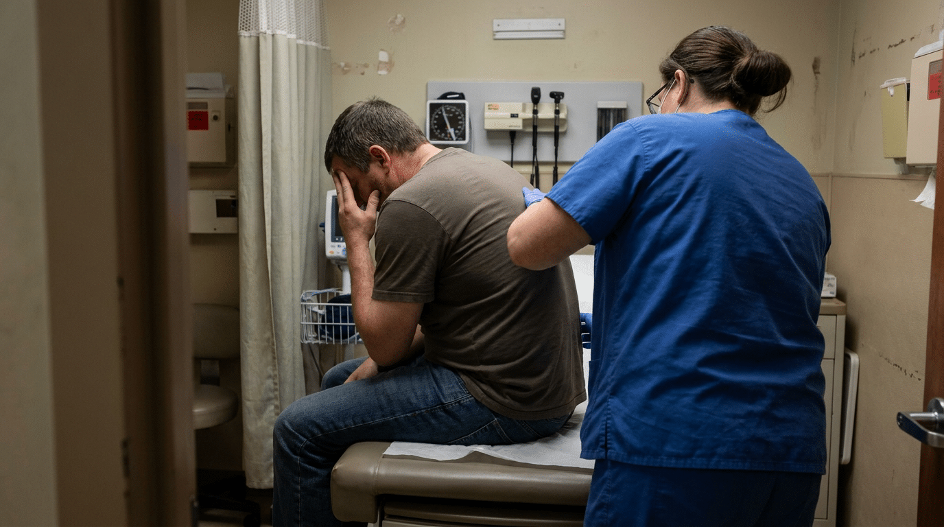 Head injury examination in child