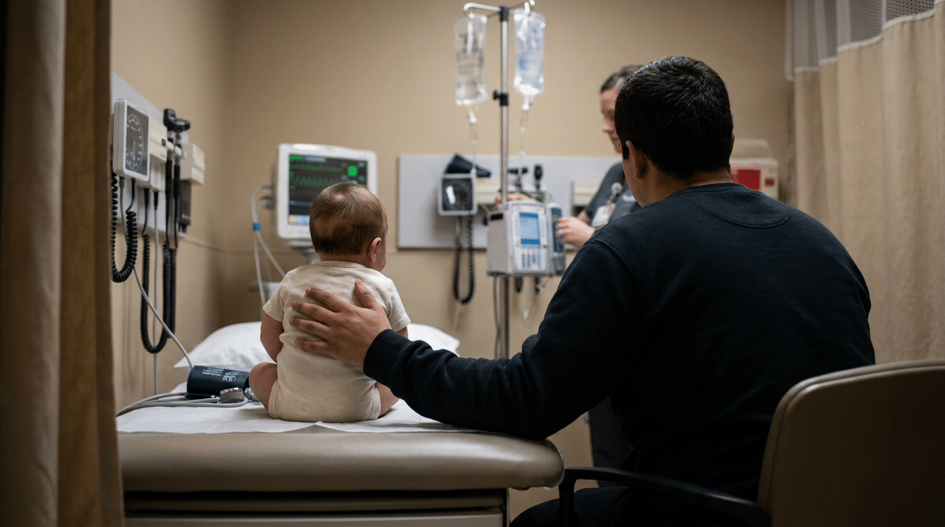 Severe dehydration signs in children