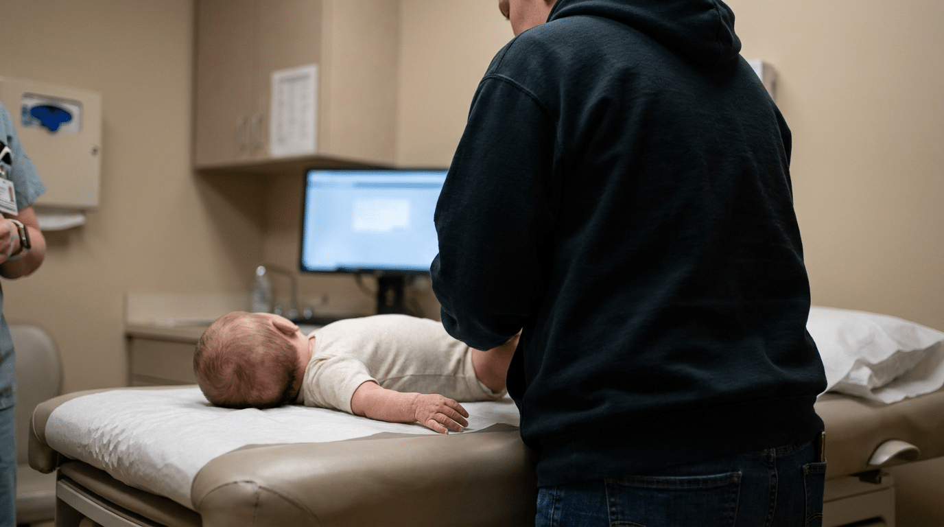 Severe dehydration with fever